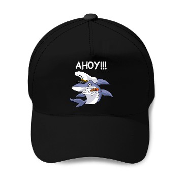 Discover Shark Captain Baseball Caps
