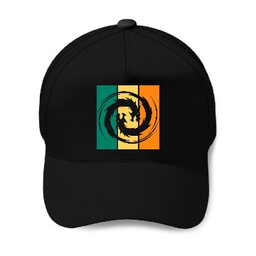 Discover Dragon Ying Yang Baseball Caps