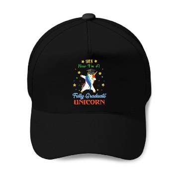 Discover Yes I'm a fully Graduate Unicorn Baseball Caps