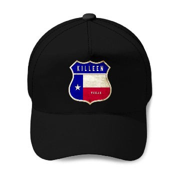 Discover Killeen Texas Crest Flag Design Baseball Caps
