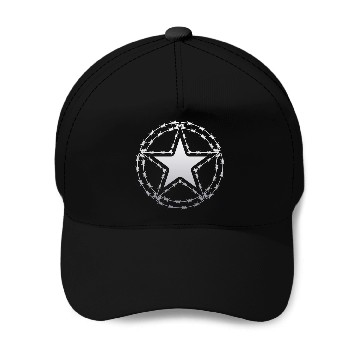 Discover Barbed Wire US Army Star Baseball Caps