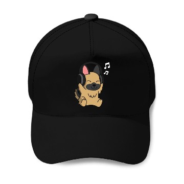 Discover Music Lover German Shepherd Baseball Caps