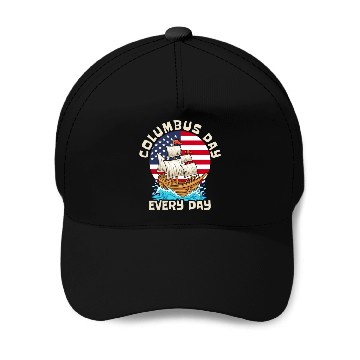 Discover Columbus Day 1492 Baseball Caps