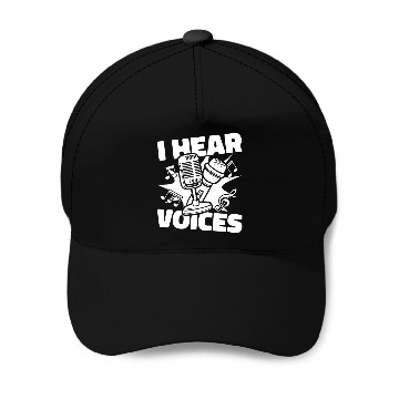 Discover Music Teacher Microphone Baseball Caps