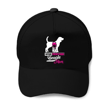 Discover Wine Powered Beagle Mom Baseball Caps