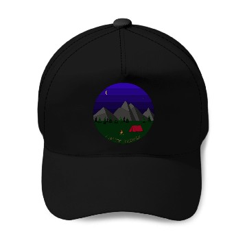 Discover I hate People camping Baseball Caps