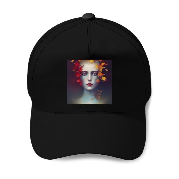 Discover Autumn Goddess Baseball Caps