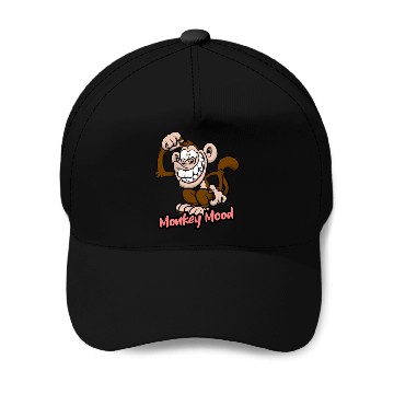 Discover Monkey Mood Baseball Caps