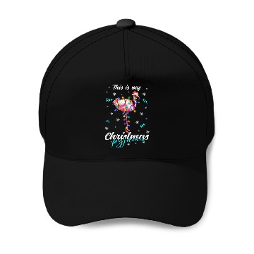 Discover Winter Christmas Pyjama Flamingo Baseball Caps
