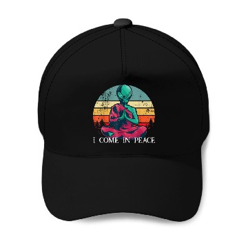 Discover I Come In Peace Alien Monk Baseball Caps