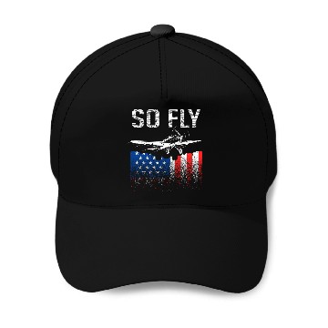 Discover Airplane Pilots USA Baseball Caps