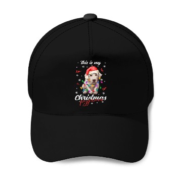 Discover Winter Christmas Pyjama Labrador Baseball Caps