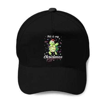 Discover Winter Christmas Pyjama Turtle Baseball Caps
