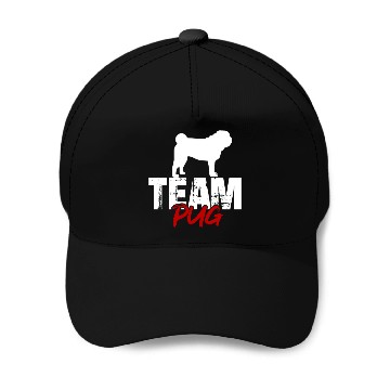 Discover Team Pug Baseball Caps