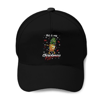 Discover Winter Christmas Pyjama Pineapple Baseball Caps