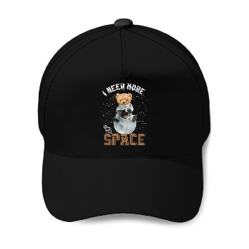 Discover Funny Quote Space teddy bear Astronaut Baseball Caps