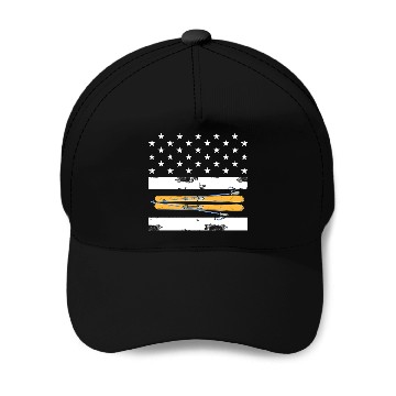 Discover Skiing Skier Baseball Caps