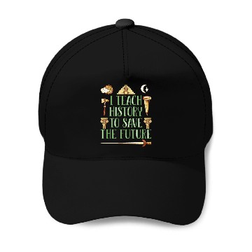 Discover I Teach History Teacher Baseball Caps