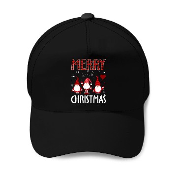 Discover Merry Christmas Gnomes Baseball Caps
