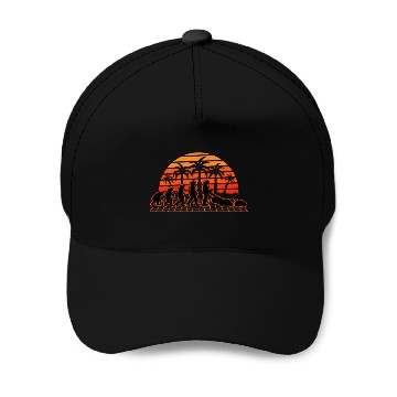 Discover Robotic Lawnmower Evolution Retro Baseball Caps