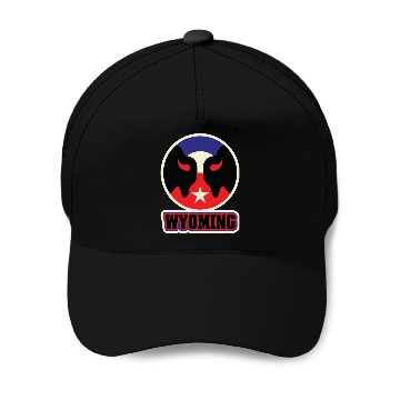 Discover US States WYOMING Baseball Caps