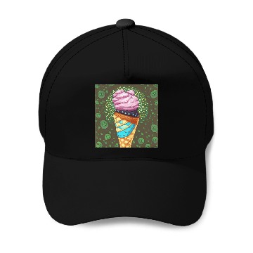 Discover ice cream Baseball Caps