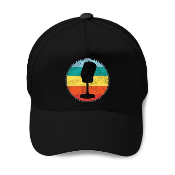 Discover Karaoke Singer Microphone Vocalist Baseball Caps
