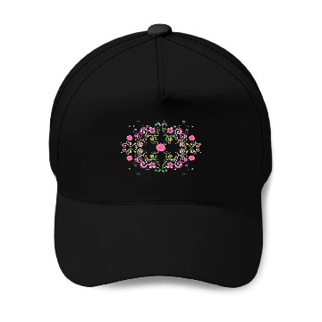 Discover Pink flowers & hearts Baseball Caps