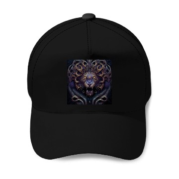 Discover Dark Fantasy Lion Version 5 Baseball Caps