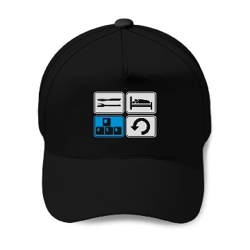 Discover gaming daily repeat computer Baseball Caps