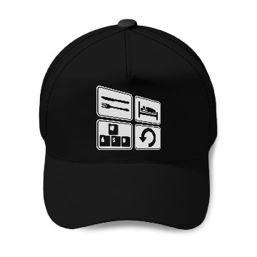 Discover computer gaming daily repeat Baseball Caps
