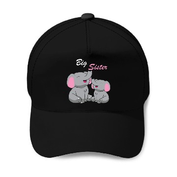 Discover Elephants - Big Sister Baseball Caps