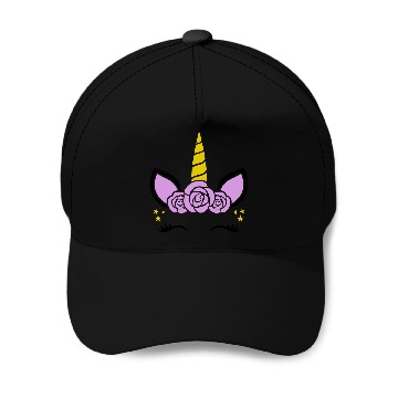 Discover Unicorn flower Baseball Caps