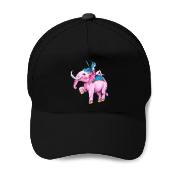 Discover Fantasy elephant with elf Baseball Caps