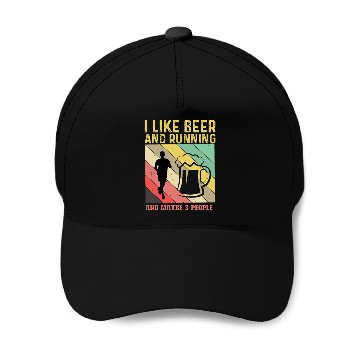 Discover Running Runner, Run, Beer, Drinking Baseball Caps