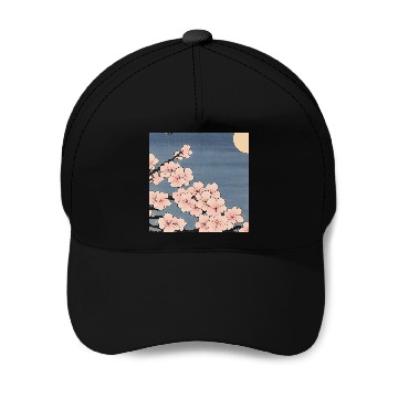 Discover Ukiyo-e Sakura, Japanese Print Baseball Caps