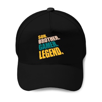 Discover son brother gamer legend Baseball Caps