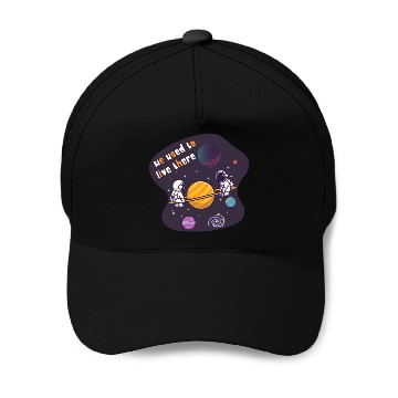 Discover We Used To Live There Cool astronauts on Planets Baseball Caps