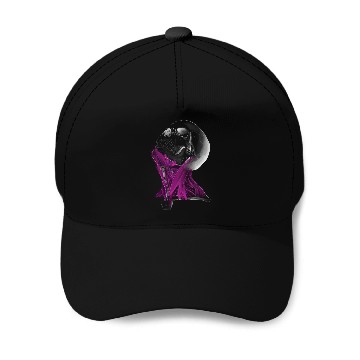 Discover Synthwave Skull Baseball Caps
