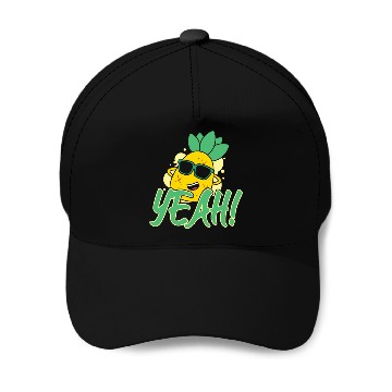 Discover Yeah Relaxed Chill Pineapple Baseball Caps