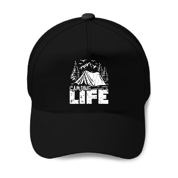 Discover Camping Life Baseball Caps