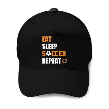 Discover Eat Sleep Soccer Repeat Baseball Caps Soccer Player Coach