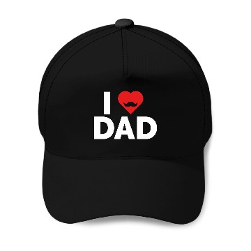 Discover I Love Dad Baseball Caps