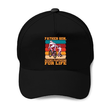 Discover Father Son, Riding Partners For Life Baseball Caps