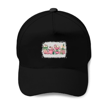 Discover Hot Chocolate Cup Peppermint Mocha Baseball Caps