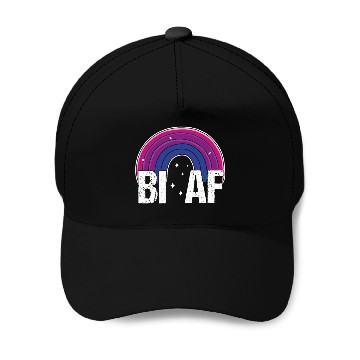 Discover Bi AF Bisexual Pride Flag Rainbow Baseball Caps