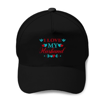 Discover I love my husband Baseball Caps
