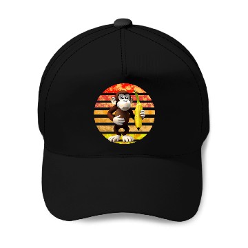 Discover Banana monkey Baseball Caps