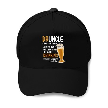 Discover Druncle Dictionary Funny Drinking Uncle Baseball Caps