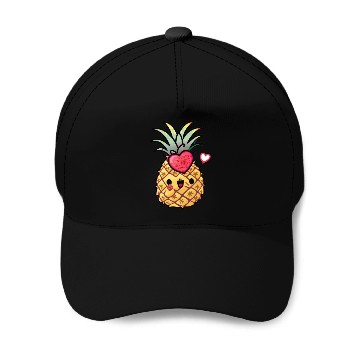 Discover Cute Pineapple, Happy Pineapple Drawing, Baseball Caps